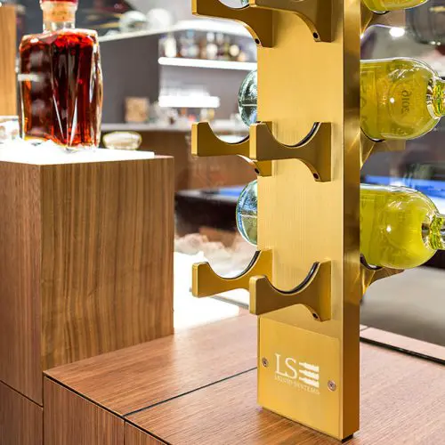 Liquid Systems - Exclusive Series Racks in Gold | Liquid Systems - Custom Wine Racks